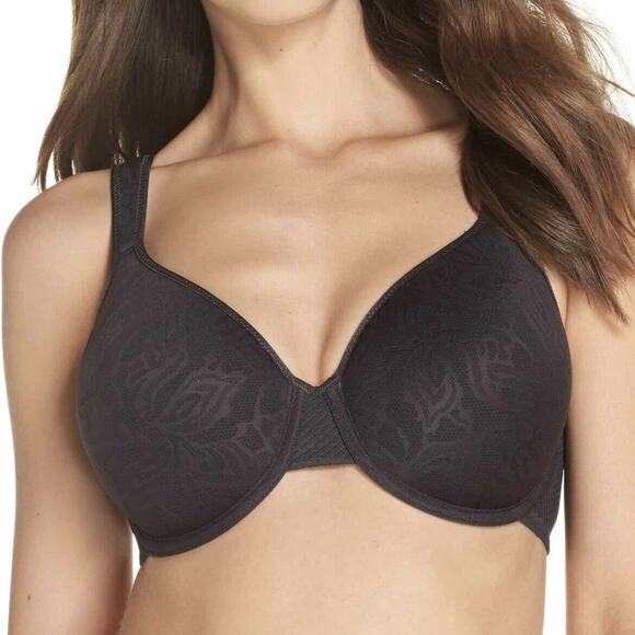 WACOAL AWARENESS CONTOUR BRA 853367 34D BLACK NEW WITH TAGS - Picture 1 of 4